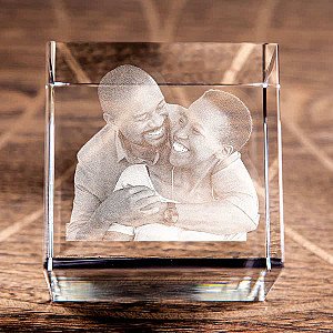3D Crystal Edge Cut Cube