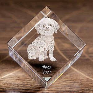 3D Crystal Diamond Cube